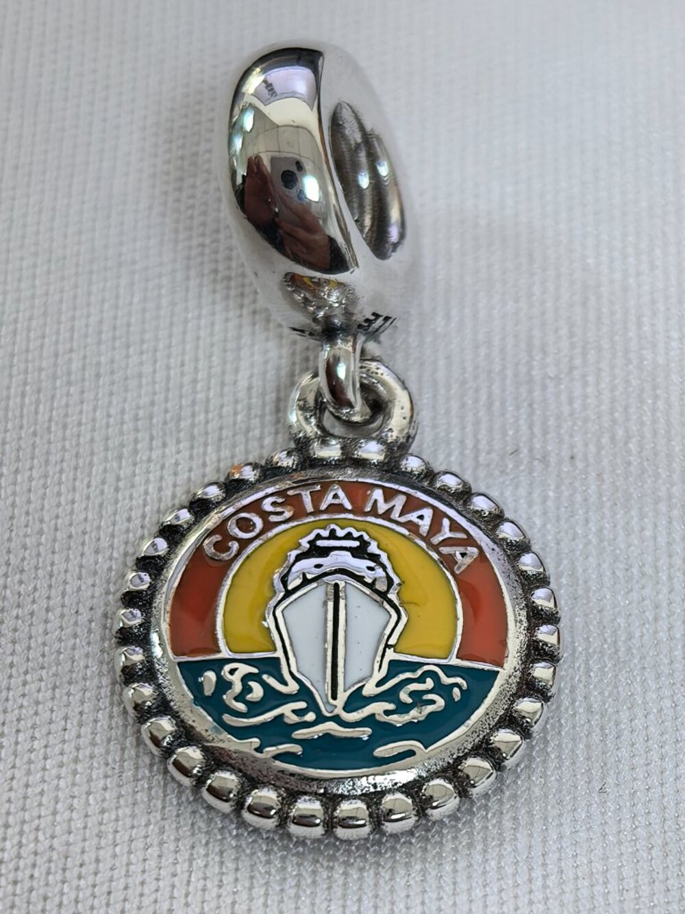 Pandora COSTA MAYA Exclusive Dangle Charm Pendant, S925 Silver Jewelry